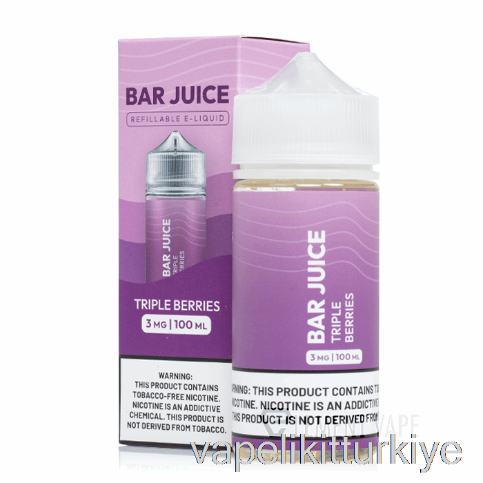 Vape Likit üçlü Meyveler - Bar Suyu - 100ml 0mg